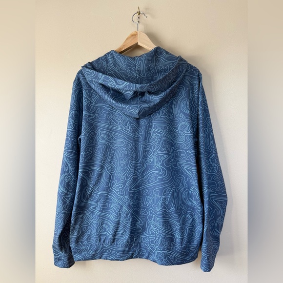 Waggle Unisex Zip Hoodie- 'Loon Lake' - Medium - Picture 6 of 7